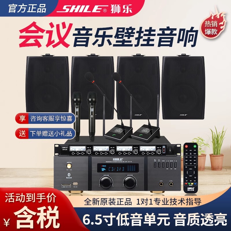 Lion music BX102/BX105/2011B wall-mounted conference audio suit amplifier speaker background music