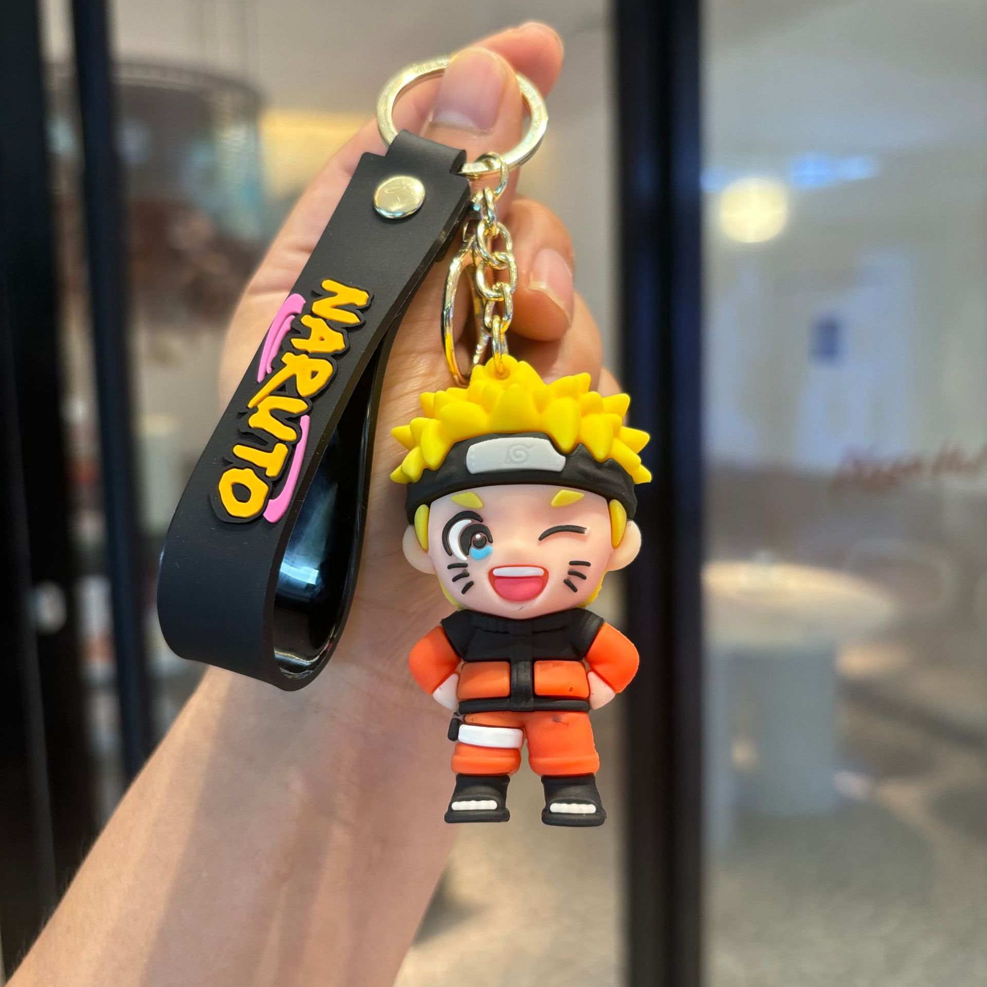 Naruto llavero de pvc muñeca colgante Naruto llavero de coche bolso llavero de bebé pequeño regalo