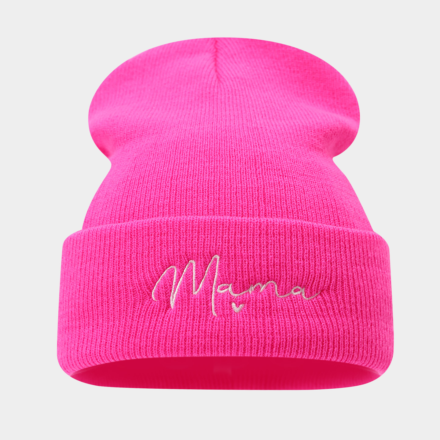 Modas coreanas de moda madre sombrero de punto bordado letras sombrero de lana callejera protector de orejas sombrero frío mujer
