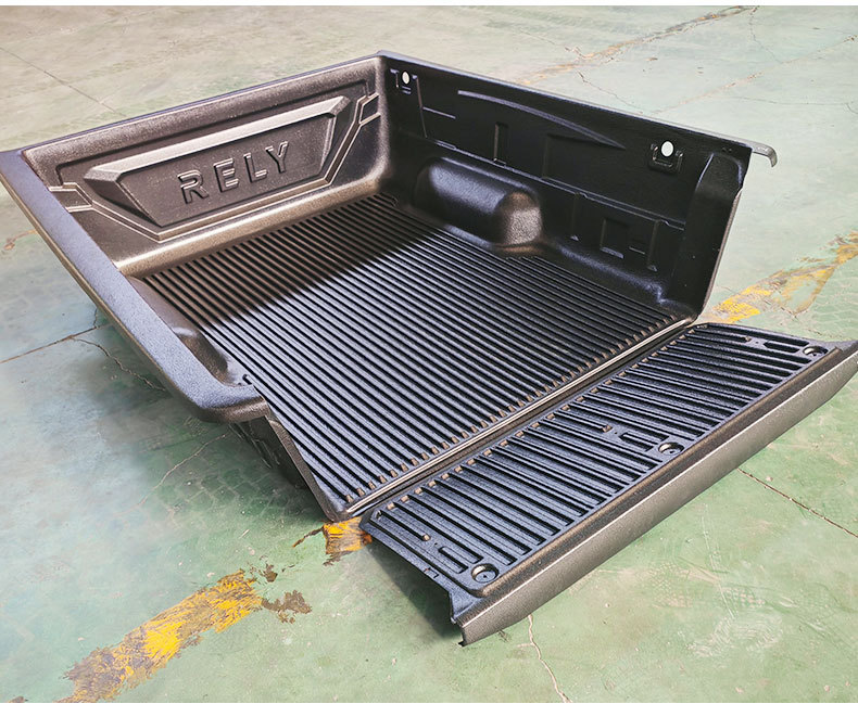 Chery Weilin Pickup Truck Rely Modified Rear Bed with Anti-Wear Black Plastic Mat Installation Modification 1.81m