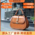 2024跨境女包高质感鳄鱼纹手提包迷宫金属欧美大牌women handbags