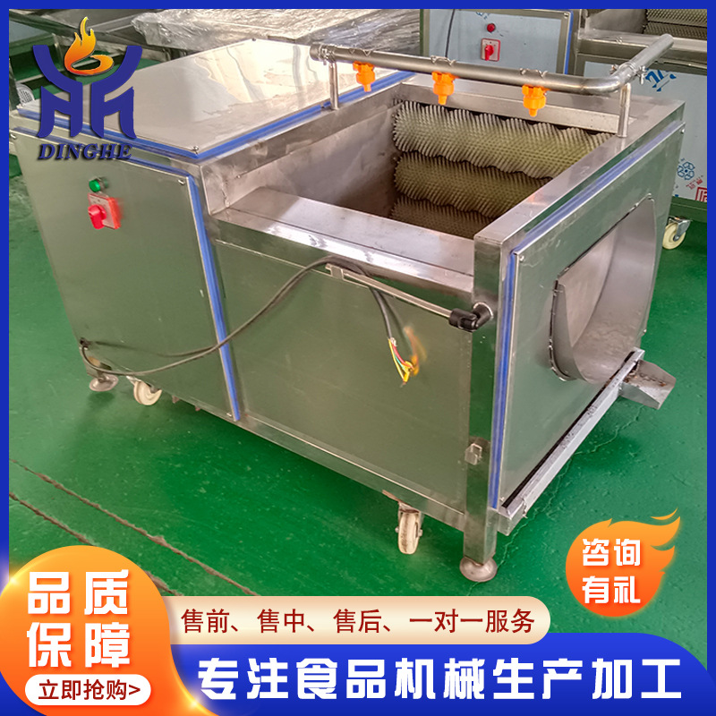 厂家生产冬瓜毛刷清洗机 魔芋去皮清洗设备 香菇毛辊清洗机直供