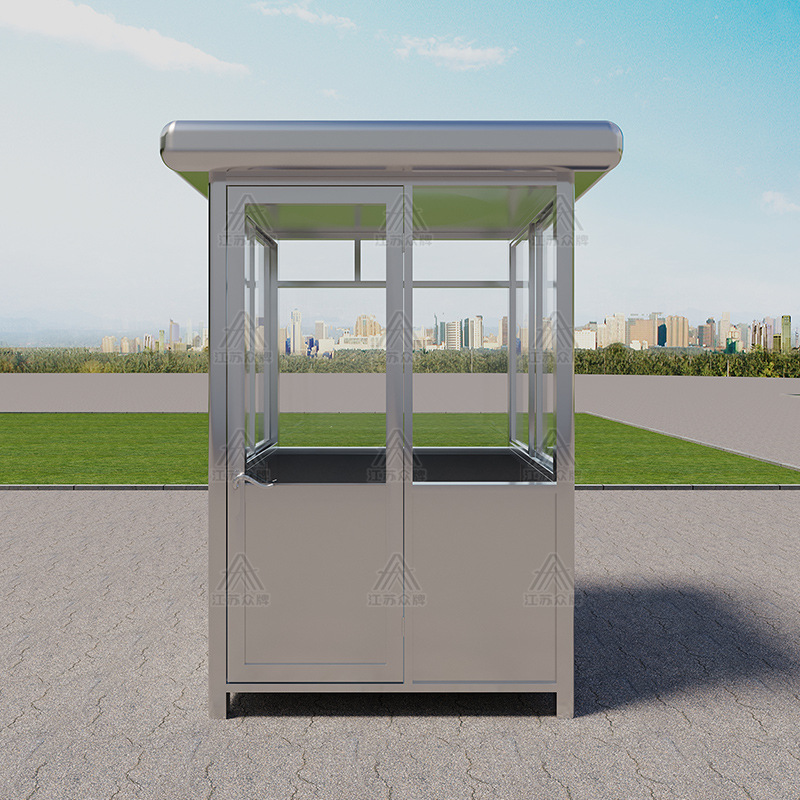 Cabina de seguridad de acero inoxidable terminada