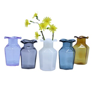 Polygon Lace diy Miniaturized World Model Dried Flower Vase Glass Vase Ornaments Doll House Flower Ornaments