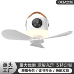 2025新款吊扇学生宿舍床上可充电户外露营小型便携式usb风扇跨境