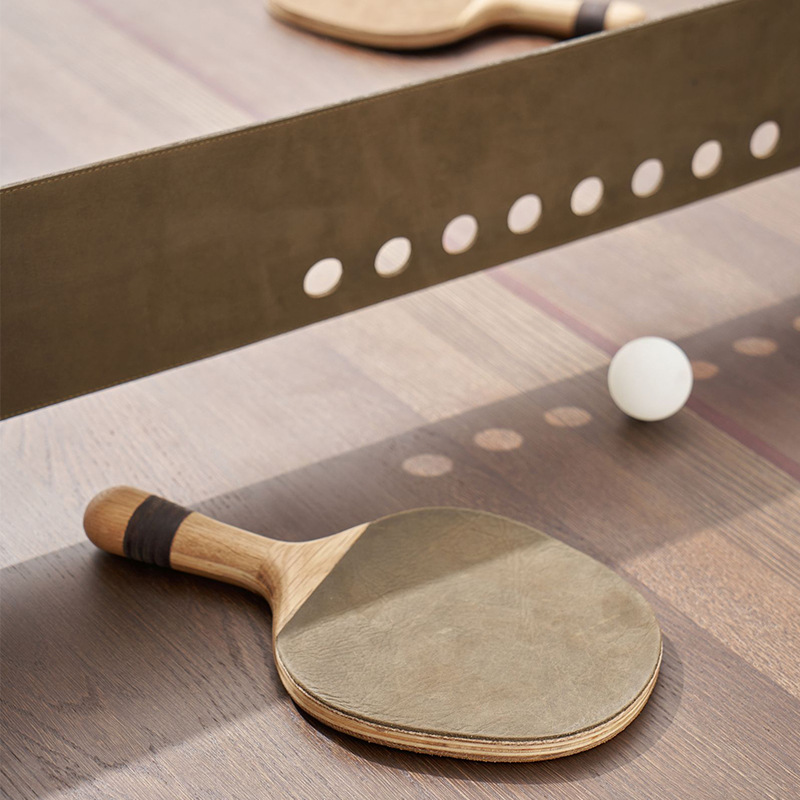 Mesa de ping-pong de madera maciza interior estándar casa villa club de entretenimiento mesa de oficina comercial mesa de comedor de doble uso