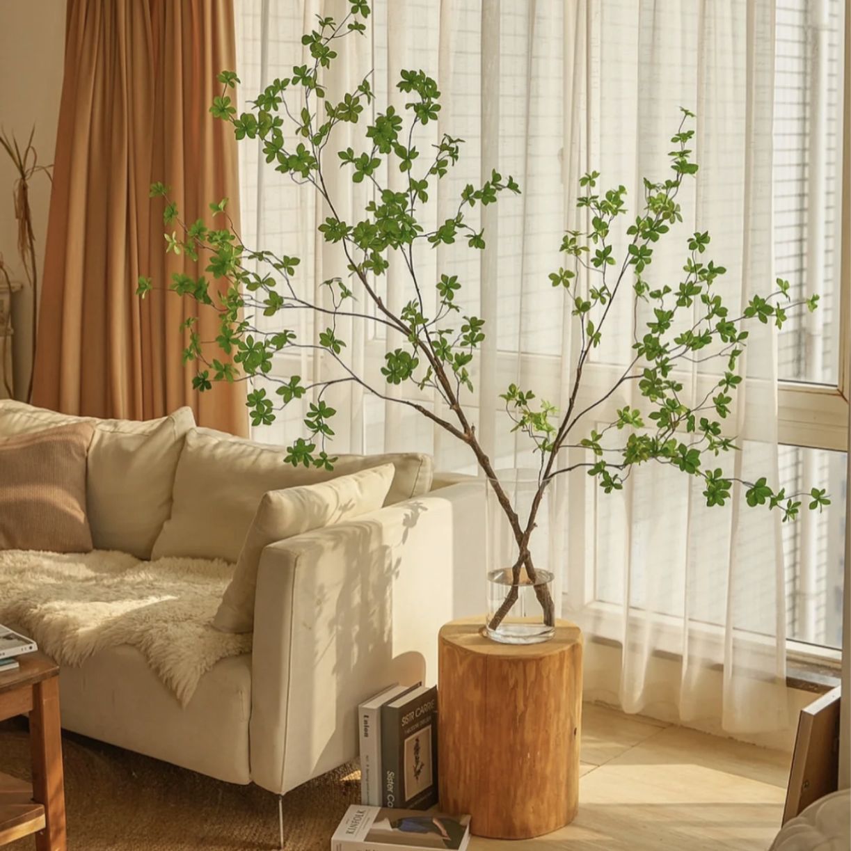 仿真植物日本吊鐘樹葉綠植馬醉木樹葉室內裝飾造景仿真吊鐘樹日本