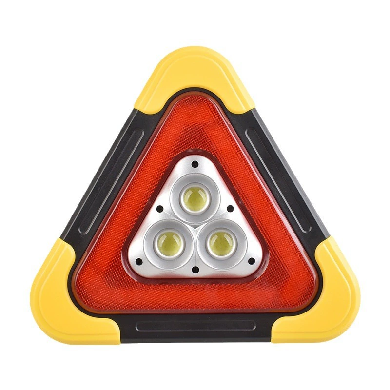 Трансграничный треугольный солнечный прожектор автомобильный красный предупреждающий прожектор USB зарядный портативный COB рабочий свет