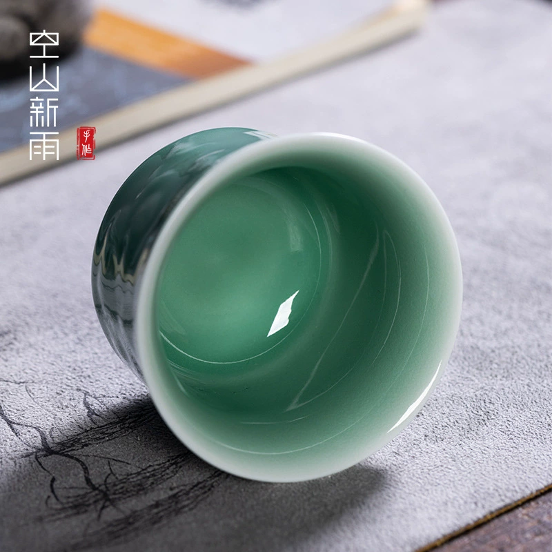 空山新雨 Longquan Celadon Jiu Tao Wufu Чайная дегустационная чашка личный домашний набор Kung Fu Tea Set чашка дегустации чая