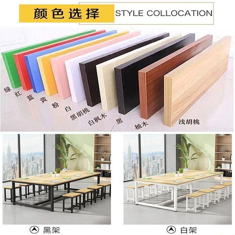 Kindergarten Painting Table Children's Painting Table Student Desk and Chair Art Classroom Table Stitching Handmade Table Color Table