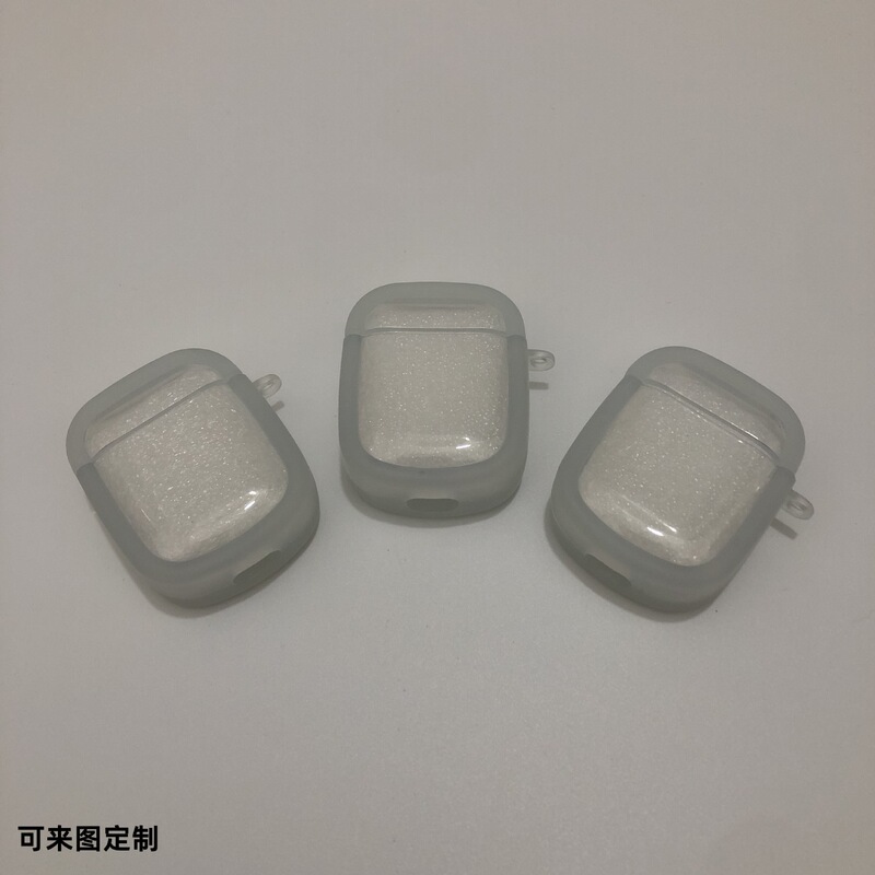 I12 earphone shell material domestic Huaqiang North earphone protective cover tpu transparent oval little fat girl can be painted