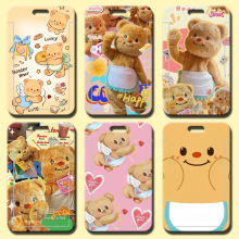 黄油小熊动漫学生饭卡公交卡卡套身份证件保护套门禁校园地铁卡套