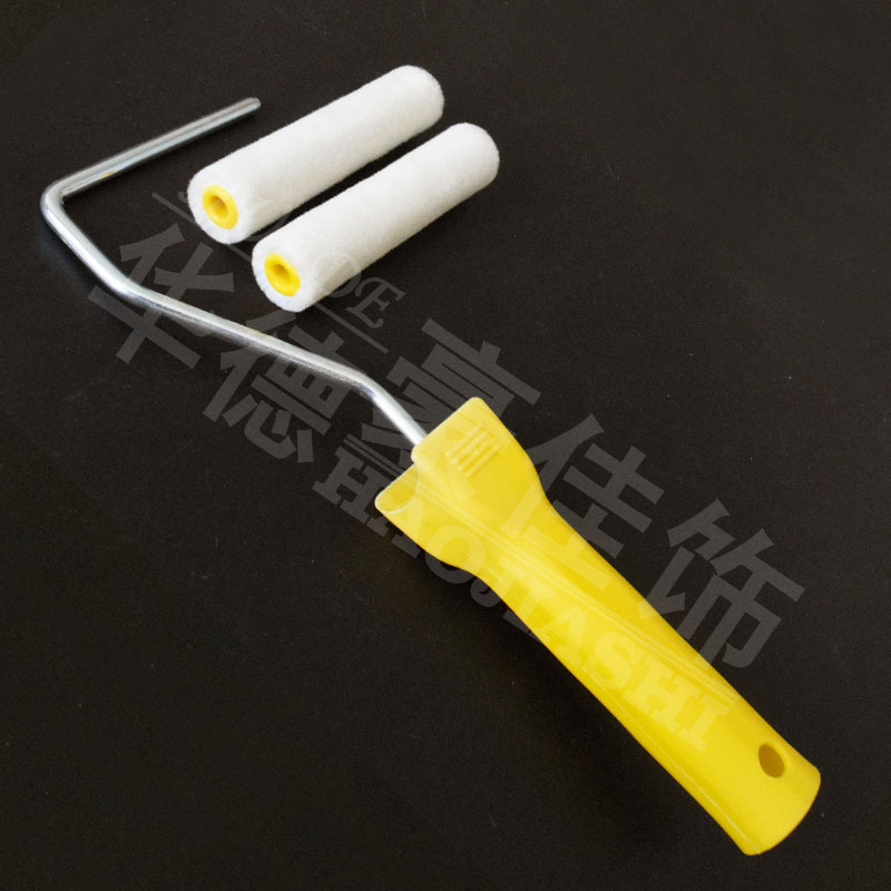 4 pulgadas de pintura de lana real Wadehao Jia Pequeño cepillo de rodillo de pelo corto pulgar núcleo de rodillo