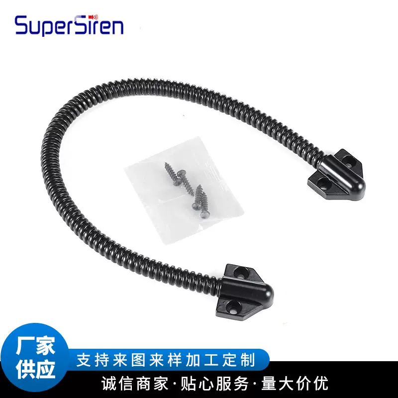 锌合金黑色三角头过线器 不锈钢护线管穿线管 门禁过线器