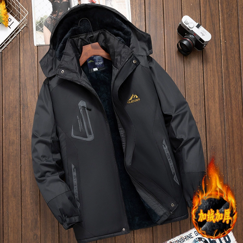 Keep warm men's windproof down jacket for work