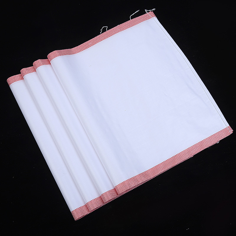 Comercio exterior al por mayor bolsas de tejido blancas cubiertas de película interna bolsas de piel de serpiente bolsas de embalaje de movimiento engrosado y logotipo imprimible