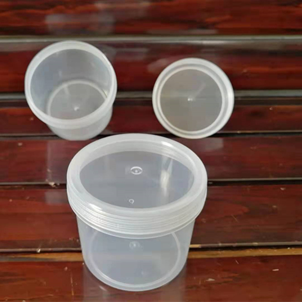 圆盒盒子直径200ml塑料盖盖763上包装厘米包装盒口高6下透明螺旋