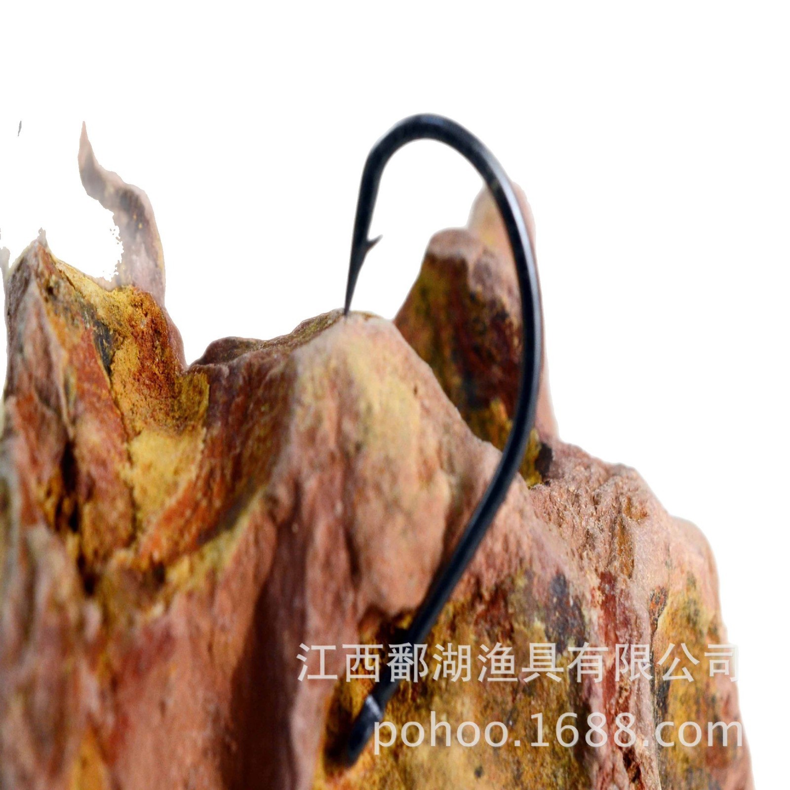 Beili fabricante Guan Fu Wan Shi gancho de pesca engranaje caja de plástico tira gancho colgando Caja 100 unidades