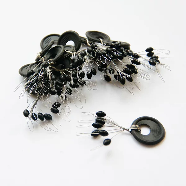 Rubber Silicone Space Beans Cylindrical Olive Colorful Black Space Beans Fishing Gear Small Accessories Wholesale Space Beans