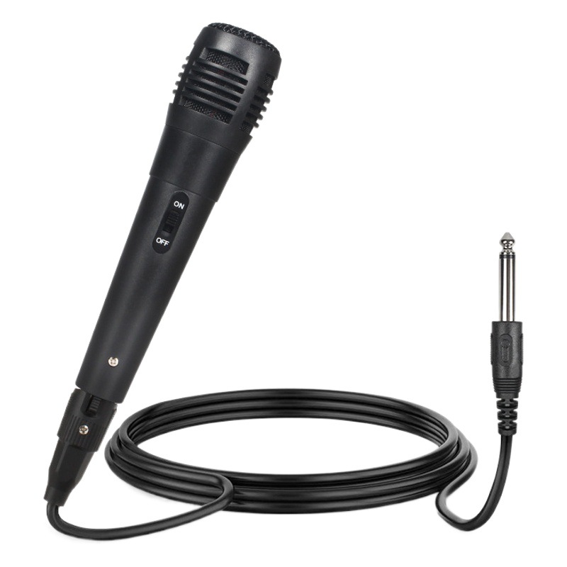 Transfronteriza Venta caliente bobina móvil micrófono con cable altavoz casero karaoke micrófono de grabación de la computadora Bluetooth micrófono con cable de audio