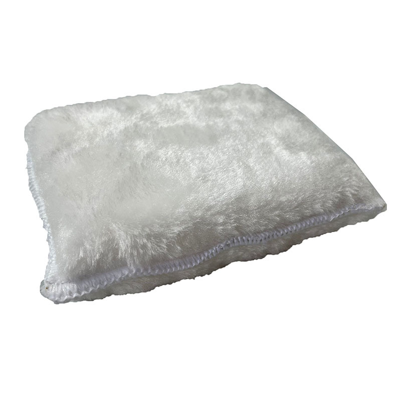 양면 흰색 모조 양모 스폰지 블록