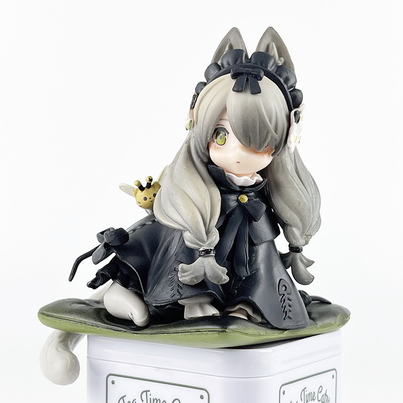 影法師 茶会猫 茶罐猫狸花猫  美少女手办动漫公仔摆件模型批发|undefined