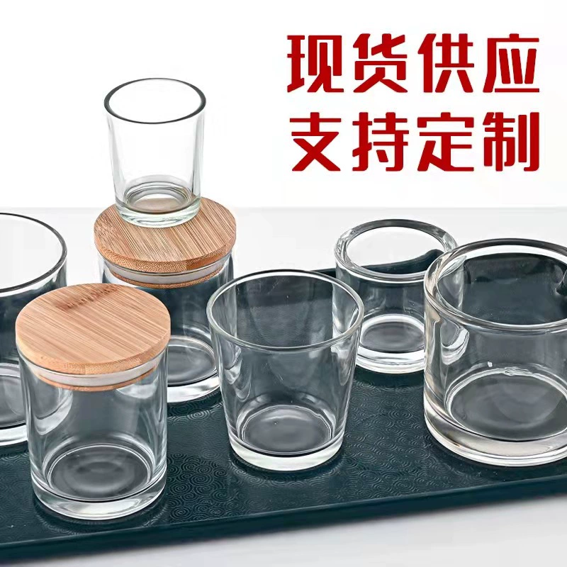 Lijiao Candid Cup Домашний DIY самодельная свеча, ароматерапия, стеклянная чашка, пустая воск, стеклянная спальня, прозрачная подсвечник