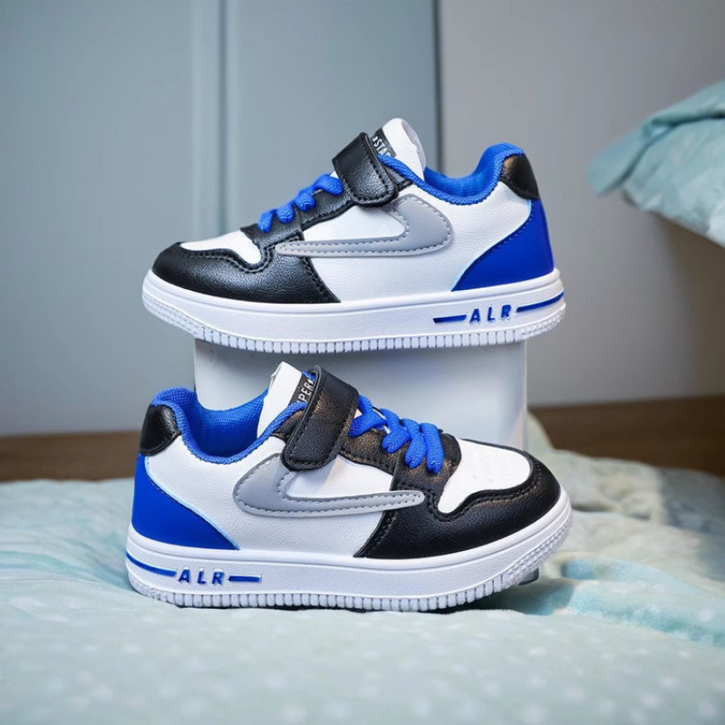 Zapatos de deporte para niños primavera y otoño nuevo estilo para niños, niños grandes, niñas, escotes bajos, niños ligeros, zapatos impermeables para estudiantes de escuela primaria