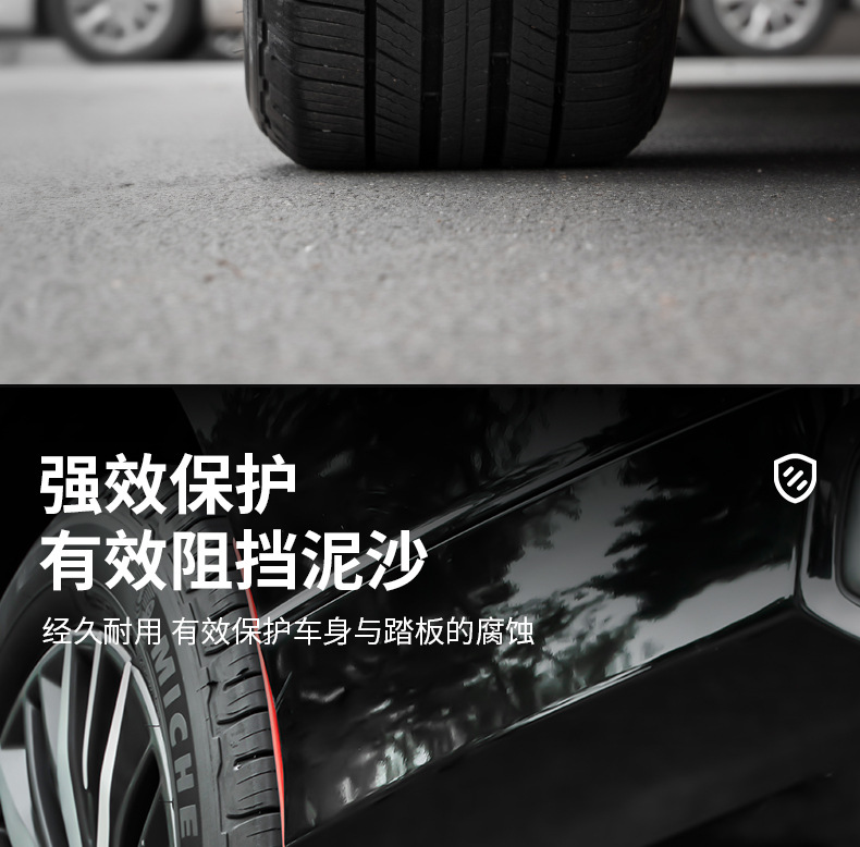 Car Pvc Snow and Mud Flaps, Widened Suv Off-Road Mud Flaps, Front and Rear Wheel Modification Mud/Sand/Snow Guards, Universal Ice Guards
