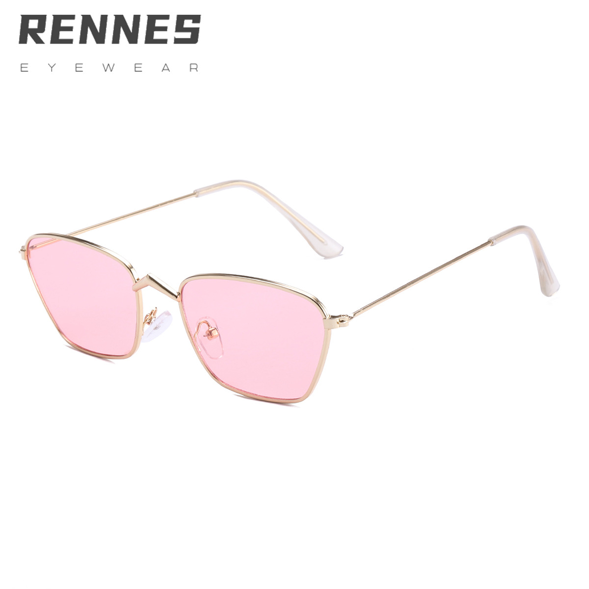 2021 nuevo marco pequeño de metal irregular de las mujeres de hip hop retro gafas de sol de moda de las mujeres de la cara pequeña gafas de sol 3578