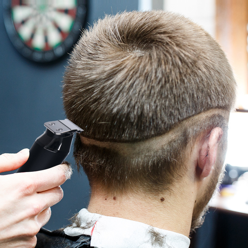 Tijeras de peluquería de alta potencia tijeras de peluquero especiales LED pantalla digital tijeras de cabeza de aceite eléctrico USB portátil recargable cortadora eléctrica al por mayor