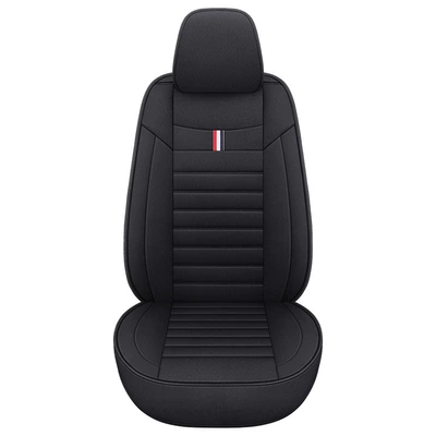 Universal seat cover | universal wear-resistant durable non-disassembly installation - mysterious-black-one-single-seat-in-the-front-row-no-8-linen-style