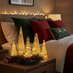 跨境热销 Mercury Glass LED Christmas Tree 水银玻璃圣诞树
