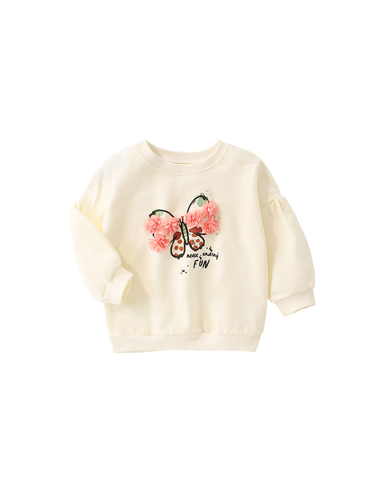 Malwee niñas suéter de otoño para niños europeos y estadounidenses de estilo extranjero niñas de cuello redondo de manga larga ropa infantil camisa casual