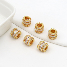 18K����僱�ɫ�Ƕ�ʯ�ʹ��D�\Ͱ�����diy����Ʒ���C45