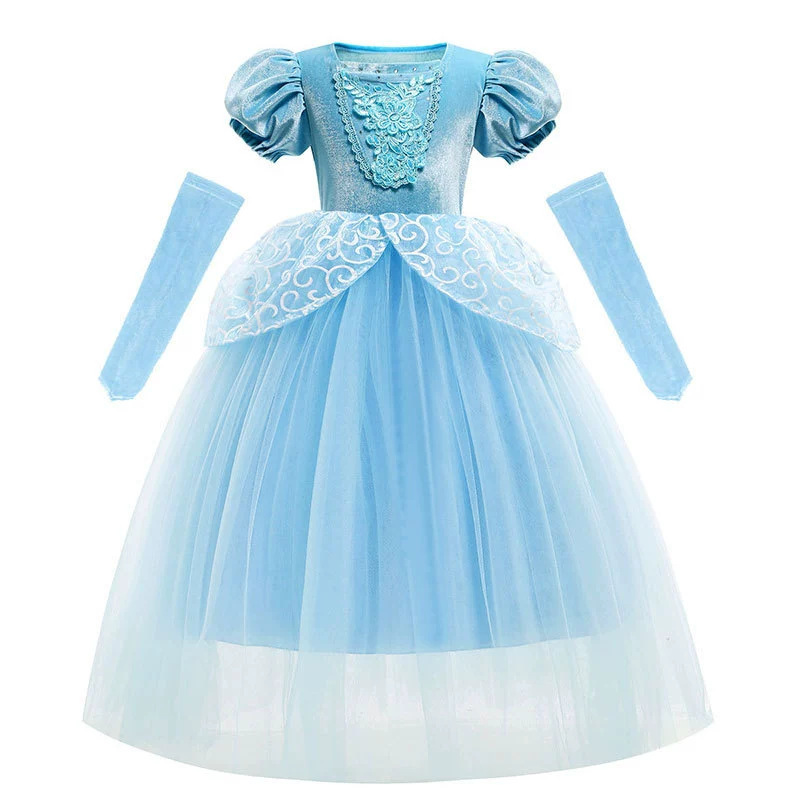 Amazon Children's Dress Lace Princess Puff Sleeve Dress Cinderella Puff Dress Halloween Costume girl Amazon Children's Dress Lace Princess Puff Sleeve Dress Cinderella Puff Dress Halloween Costume girl