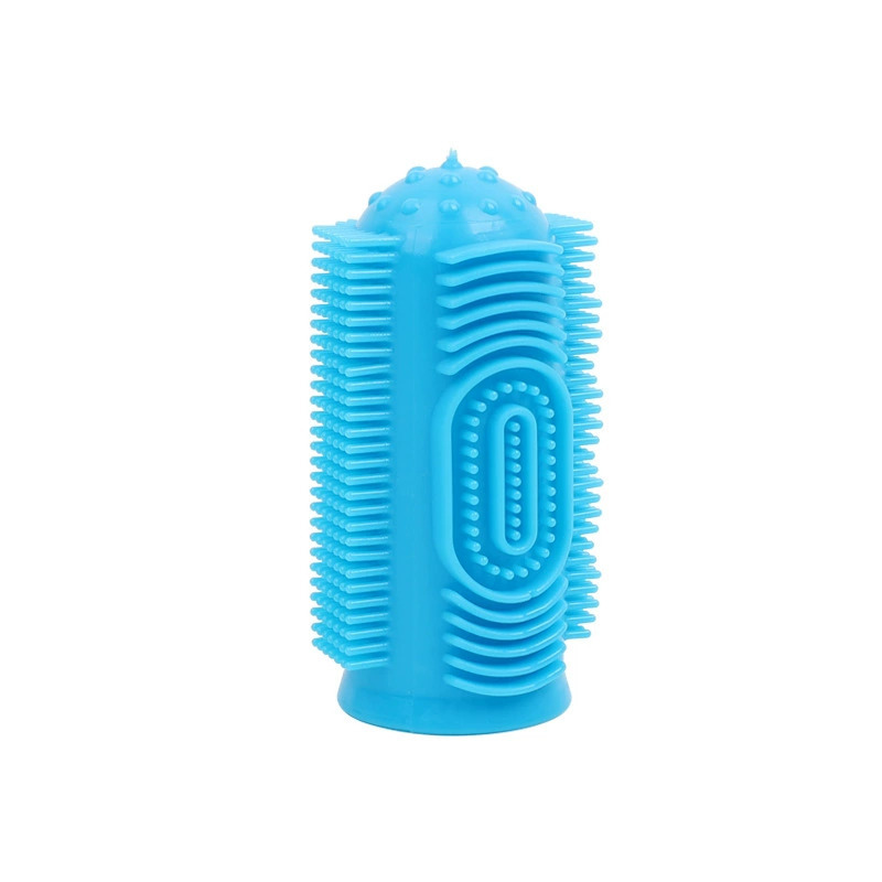 Cepillo de dientes de dedo de venta en caliente transfronteriza cepillo de dientes de dedo de 360 grados cepillo de dientes de perros y gatos limpio cepillo de dientes de limpieza oral