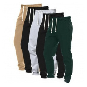Pantalones Deportivos 2D de Color Liso para Hombre de Poliéster, Ligeramente Elásticos, para Deportes Urbanos