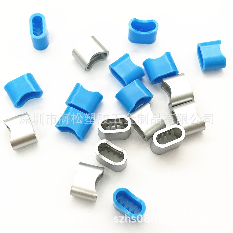 工厂销售 U型倒刺扣 一次性标识带扣 八刺单向滑动扣 唛织带扣