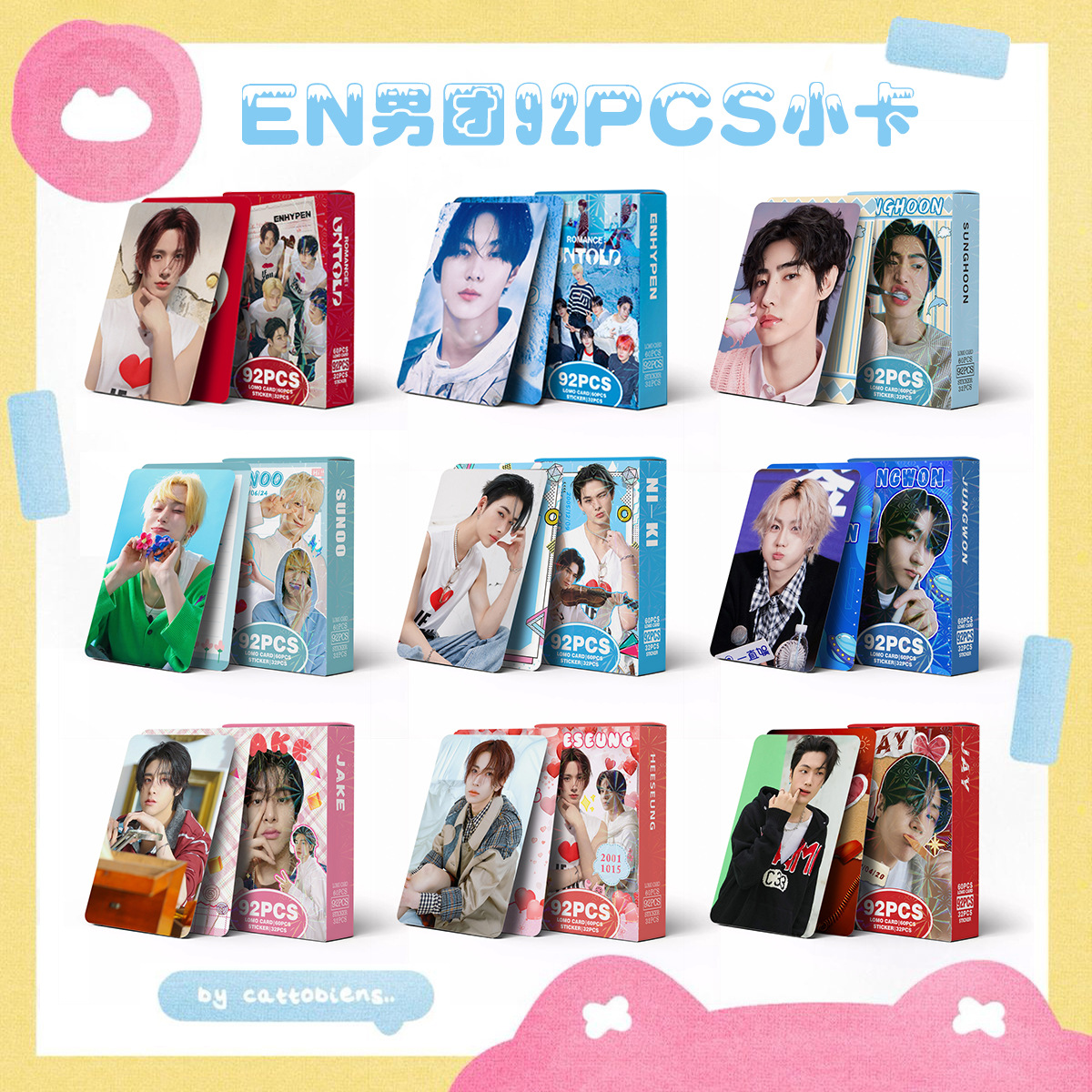 Spot 92 EN new album greeting cards you fate collection card sticker…