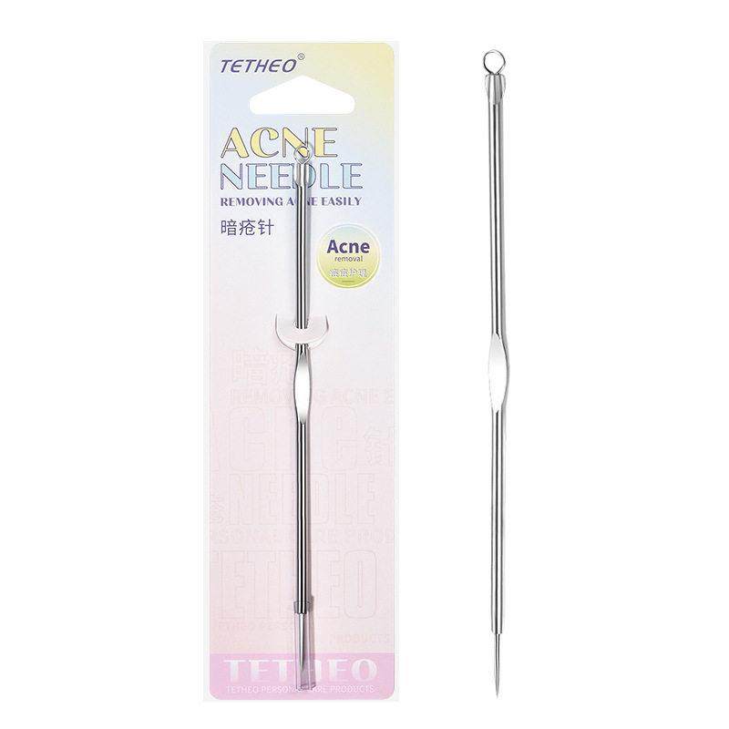 緹香單個裝暗瘡針雙頭粉刺針美容工具挑痘針祛痘針閉口針去黑頭針