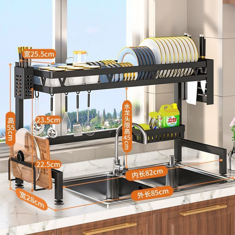 キッチン収納キッチンシンク排水ラック収納ラック家庭用プレート収納ラック多機能シンク食器棚ボウル|undefined