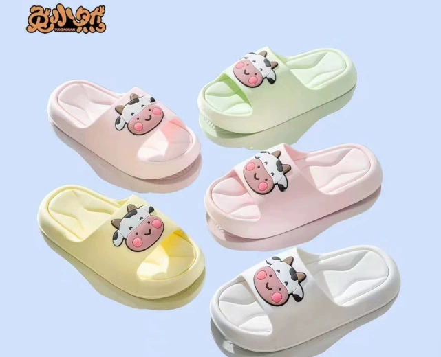 Летние сандалии и тапочки для пар, женские домашние Тапочки для ванной, бесшумный нескользящий, милый, с мягкой подошвой, оптом