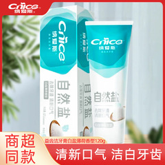 NAIS 歯磨き粉 120g 天然塩ホワイト歯磨き粉ホワイトフレッシュブレス歯の汚れを除去家族向けお手頃パック