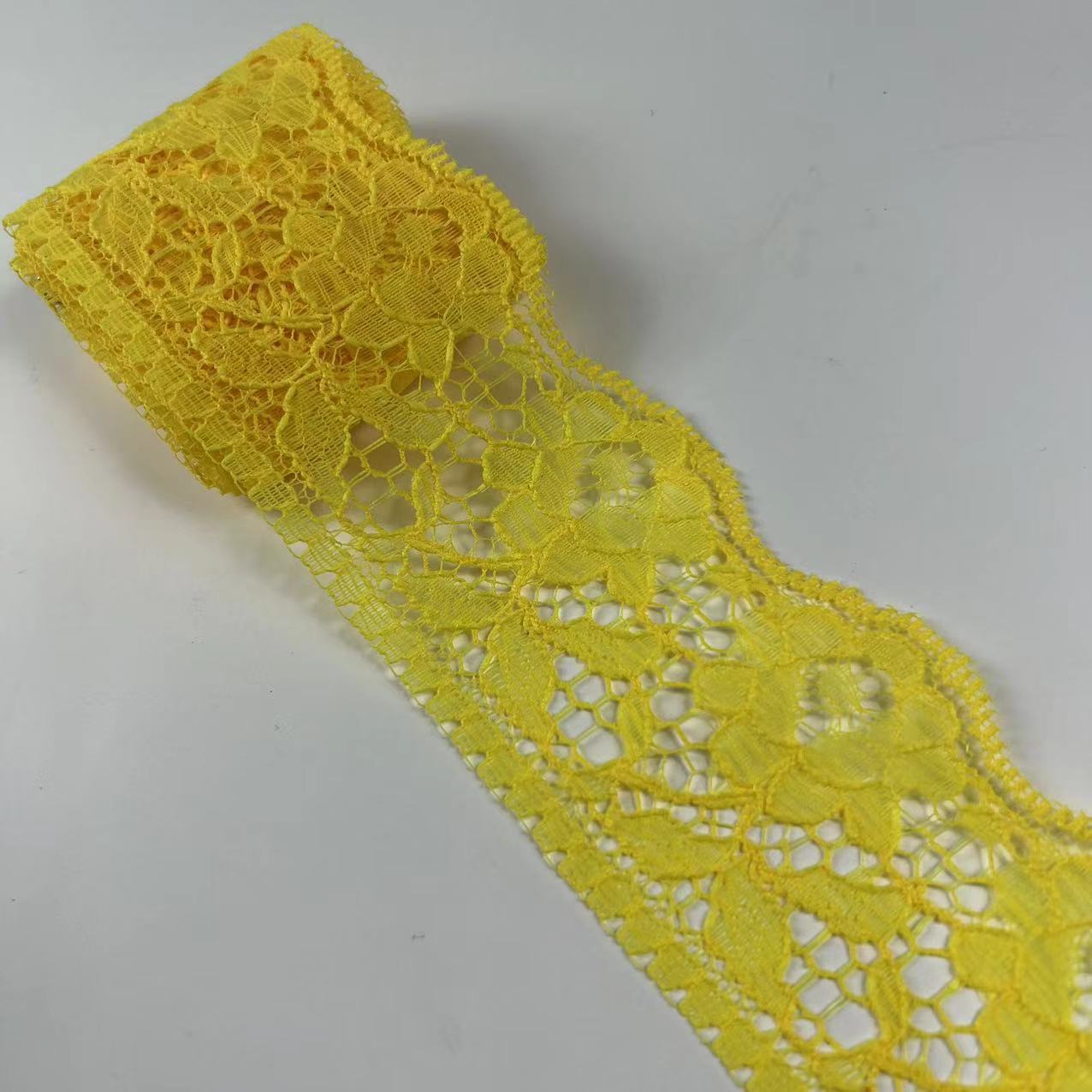 Suministro directo de fábrica 6cm encaje ropa textil para el hogar falda collar accesorios encaje color no elástico material de poliéster al por mayor