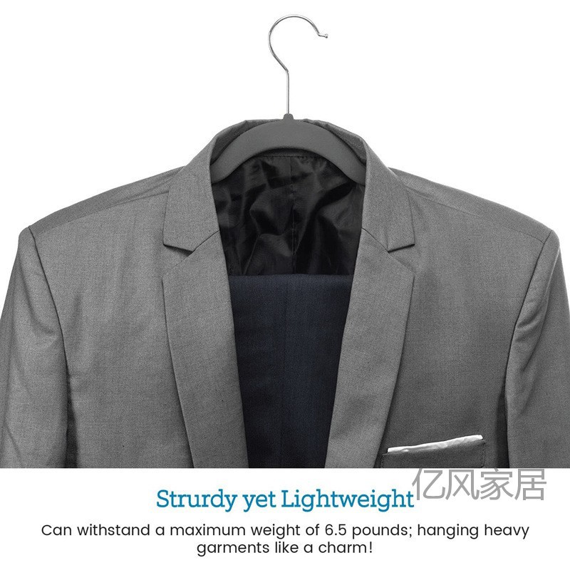 Perchas de Ropa Flocadas de Venta Caliente al por Mayor de Fábrica, Perchas Mágicas, Perchas de Plástico Antiarrugas para Adultos, Perchas Multifuncionales Antideslizantes