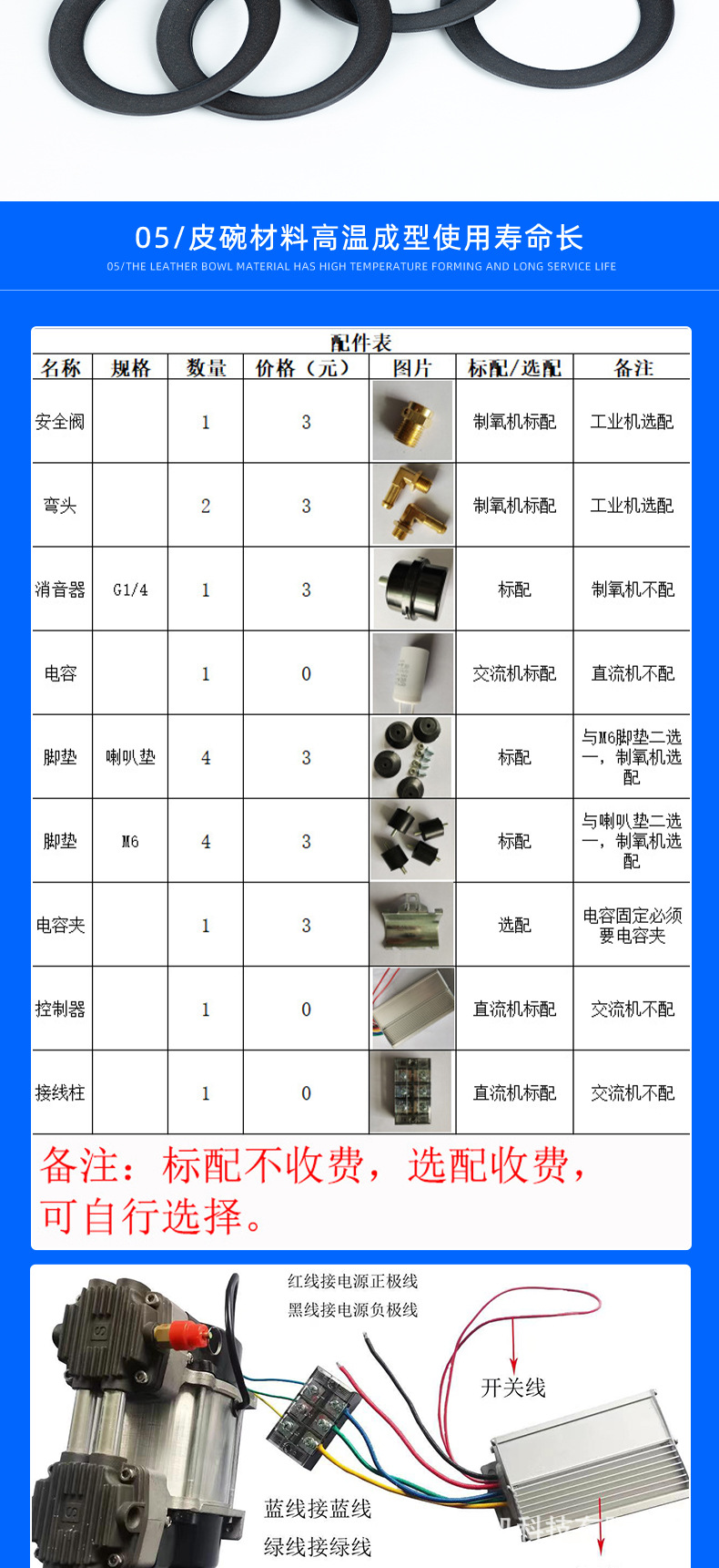 Jinsui Technology 24V48V72V1200W Vehicle-Mounted Dc Compressor Silent Micro Air Pump Small Air Compressor
