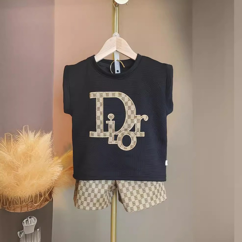 D 편지 Presbyrose 바지 조끼-블랙 커피