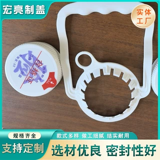 55口一次性聪明盖 矿泉水桶装水生产线配套密封盖 配套不勒手提手