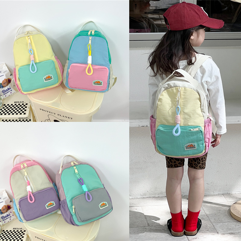 Kindergarten Schoolbag 3-year-old Children's Trendy Backpack 2025 Spring Niche Design Casual Western-style Personality Backpack